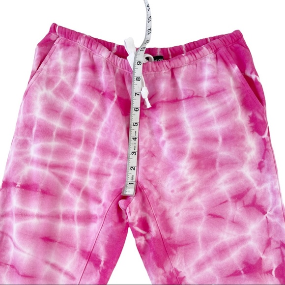 Generation Love Isla Pink Tie Dye Mid-Rise Drawstring Sweatpant Jogger Sz Small - Picture 9 of 11